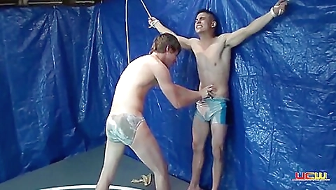 Amateur fetish video with a guy in black blazer playing with a jack