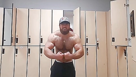 Chubby hairy bear in amateur sex video filmed on hd