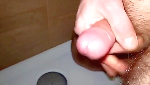 cumshot in POV amateur vid with a slut with a nice pussy
