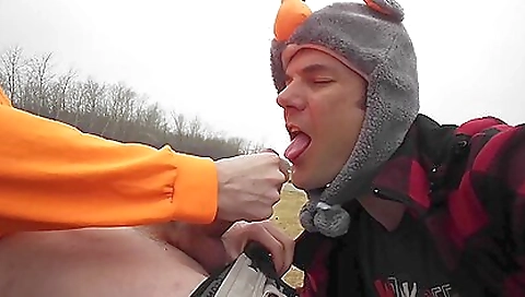 Big cock slutty brunette caught by a police officer