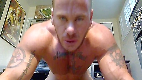 Tattooed latina gives a hard oral sex session with her handsome lover