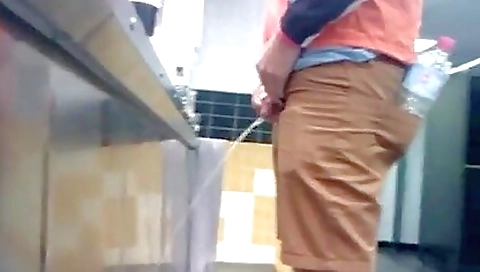 Amateur big cock fetish from a girl in the bathroom