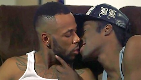 Brunette is riding a black cock with a nice blowjob