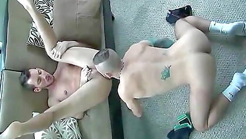 Tattooed hottie lets her big cock in her tight hole