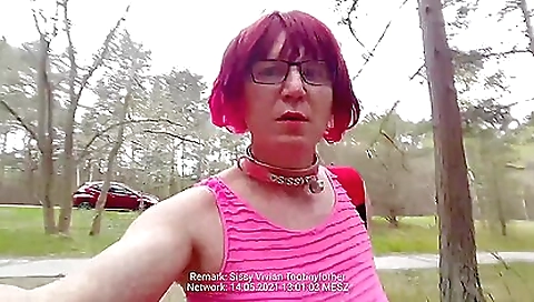 Redhead bimbo tits sister exposing herself in the public parking