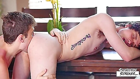 tattooed slut with natural tits and lips is going to ride a dude