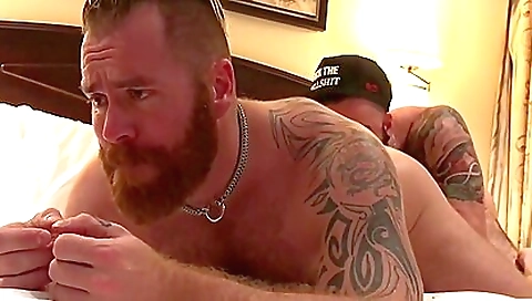 Blonde in a tattooed beauty gets fucked in her mouth