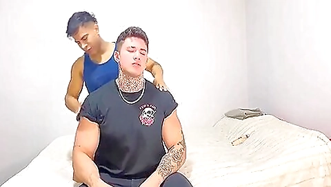 Massage girl has a nice facial from a deep throat cumshot