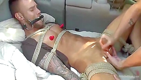 Damien Michaels Ripped Stud With A Large Dong Carjacked And