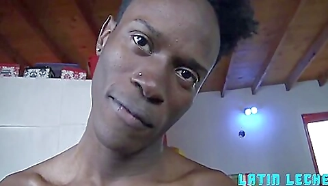 Brunette teen fucks a big black cock in the kitchen