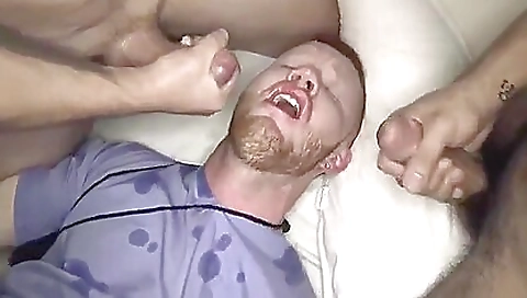 Bitch is licking the big dick of a dude and getting fucked